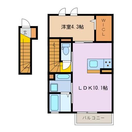 ＲＥＳＩＤＥＮＣＥ蔵持の物件間取画像